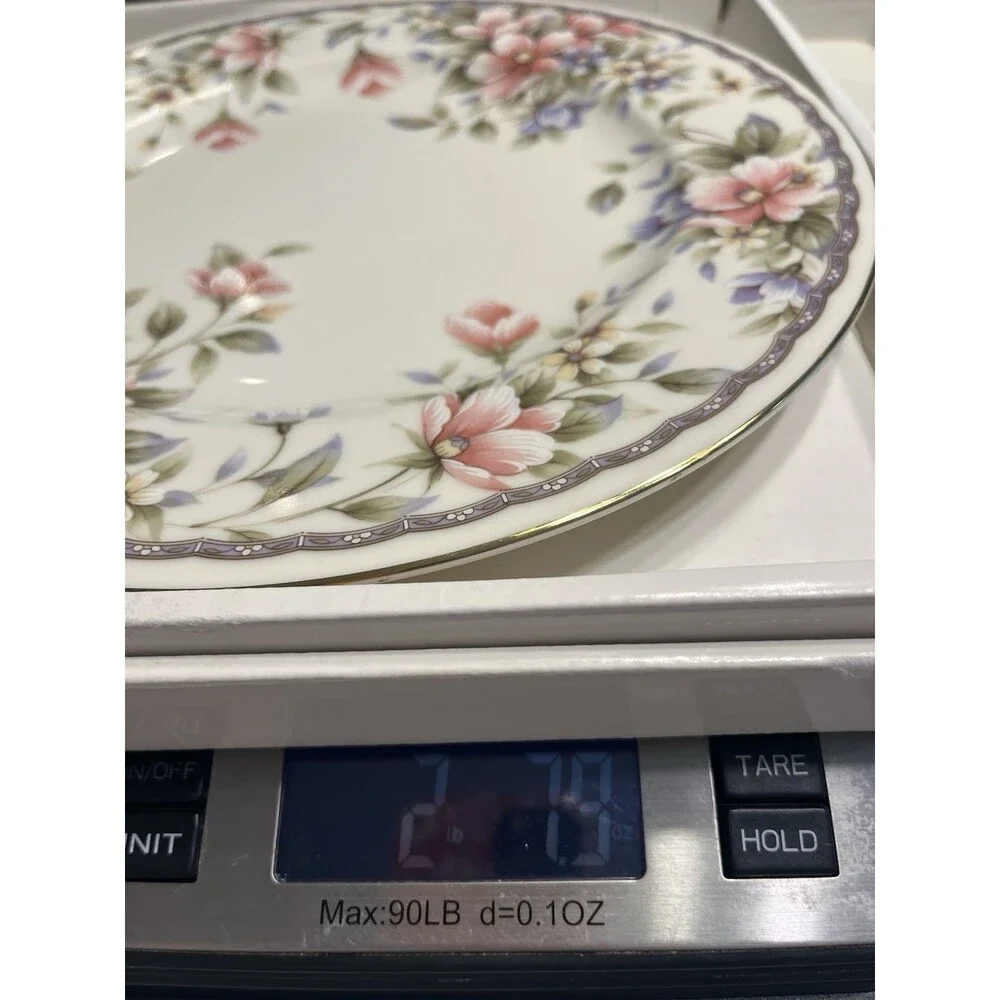 Andrea by Sadek Floral 11” Cake Dessert Plate With Server Spatula